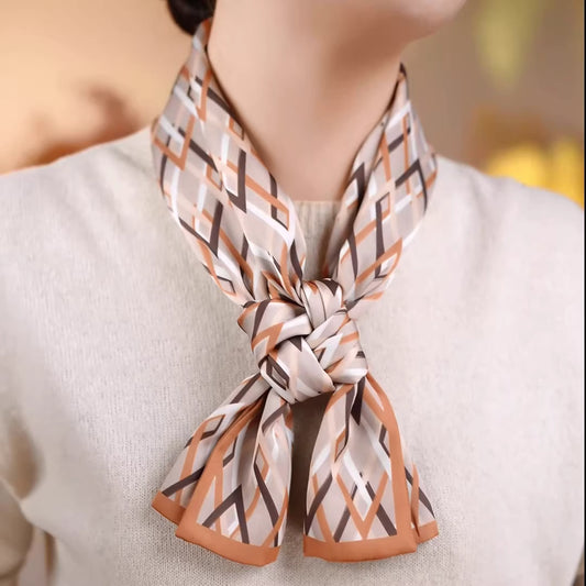 Double V-shaped long ribbon