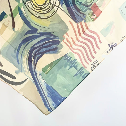Artist-Style Oil Painting Print Square Scarf (70cm)