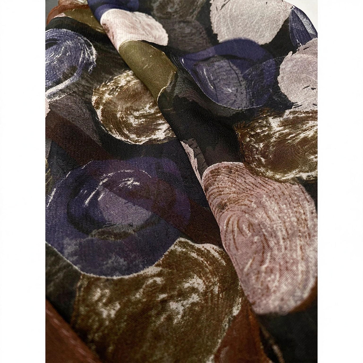 Lightweight, colorful, elongated scarf/shawl