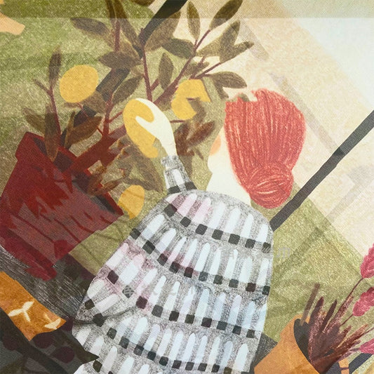 "Garden of Light" Relaxed & Casual Scarf Gift (70cm)