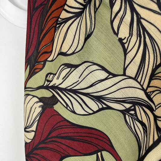 Retro scarf in the style of oil painting from the novel "Floating Life Chronicles"