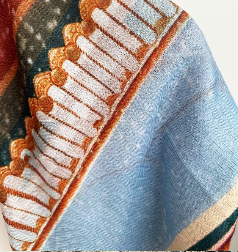 Forbidden City double-sided retro art warm scarf