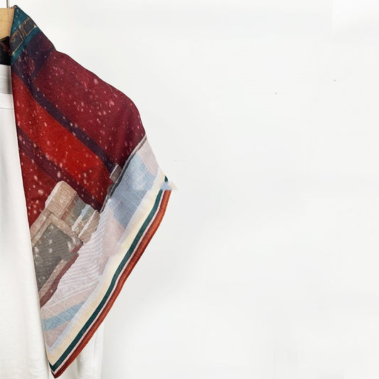 Forbidden City double-sided retro art warm scarf
