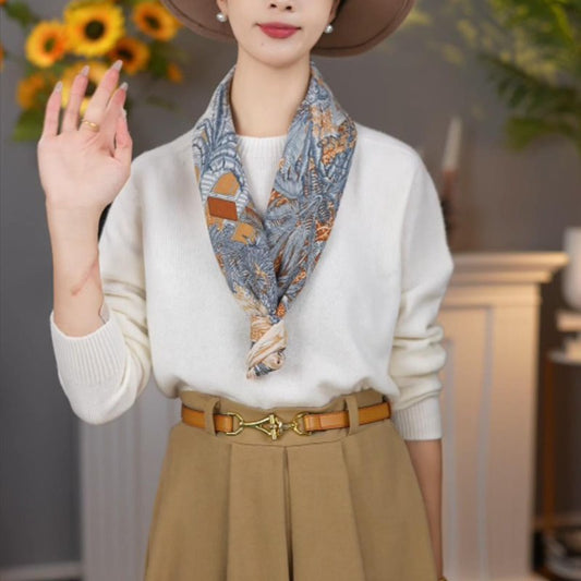 Rainforest Fubao artistic temperament whitening warm large scarf