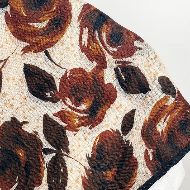 Vintage Rose French Style Warm Scarf