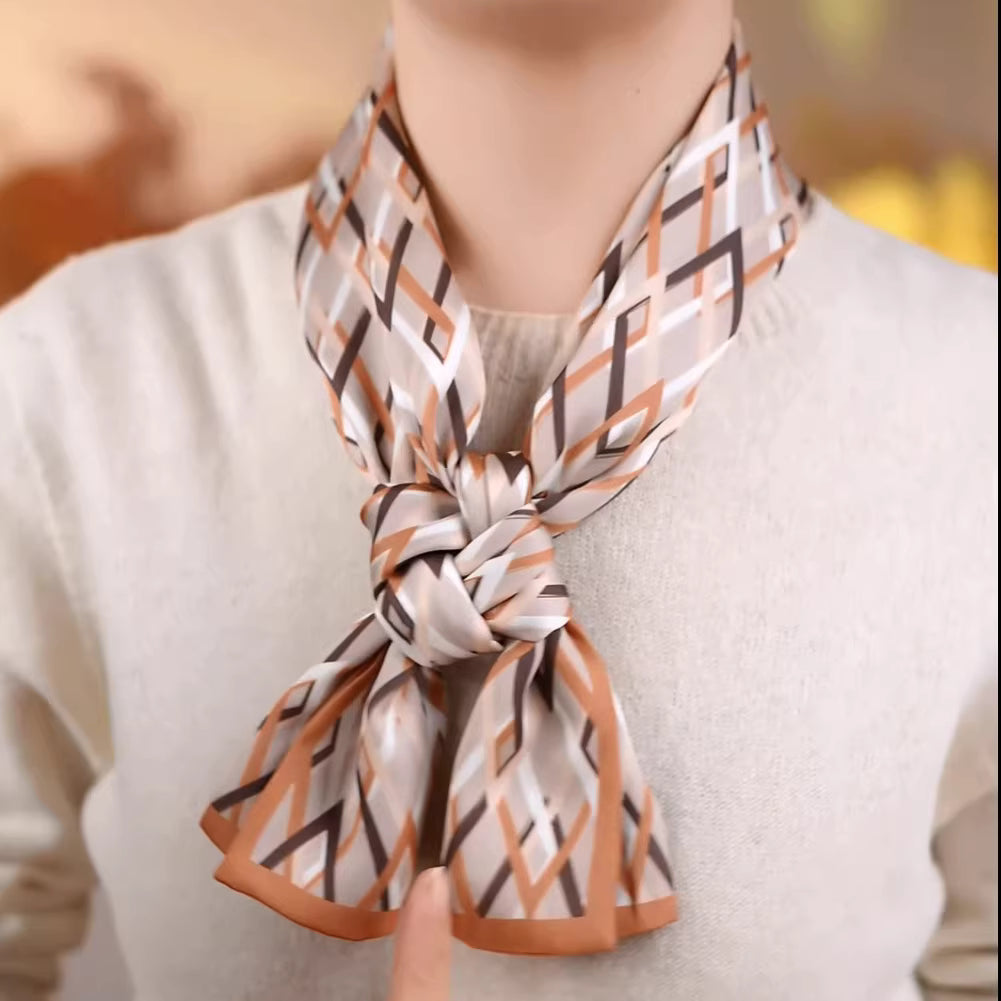Double V-shaped long ribbon
