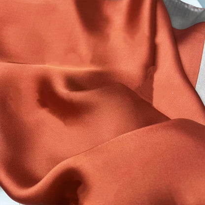 Luxury 90cm size flattering solid color large silk scarf