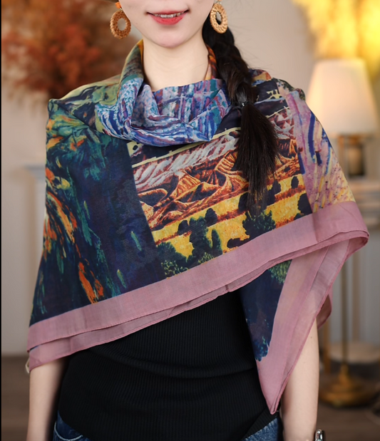 110 Size Sunscreen Large Silk Scarf/Shawl Gift