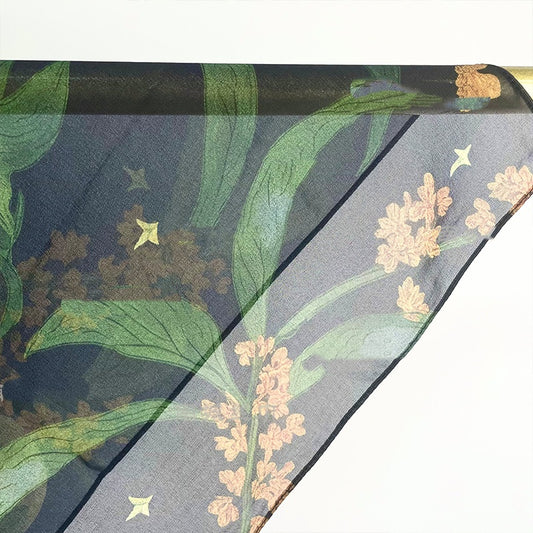 "Nocturne" Complexion-Brightening Scarf (70cm Square)