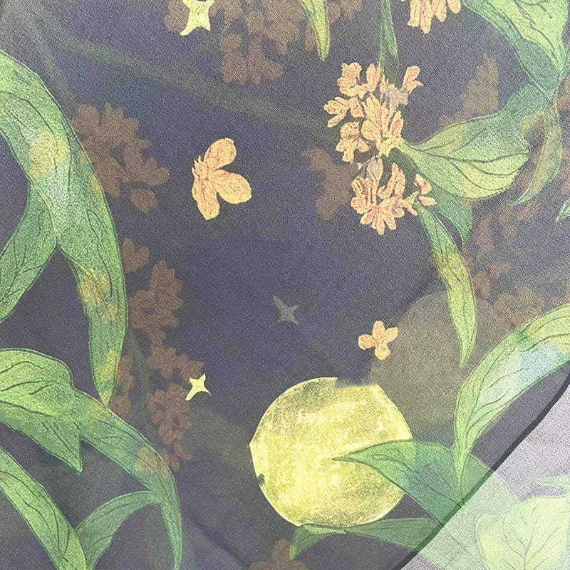 "Nocturne" Complexion-Brightening Scarf (70cm Square)