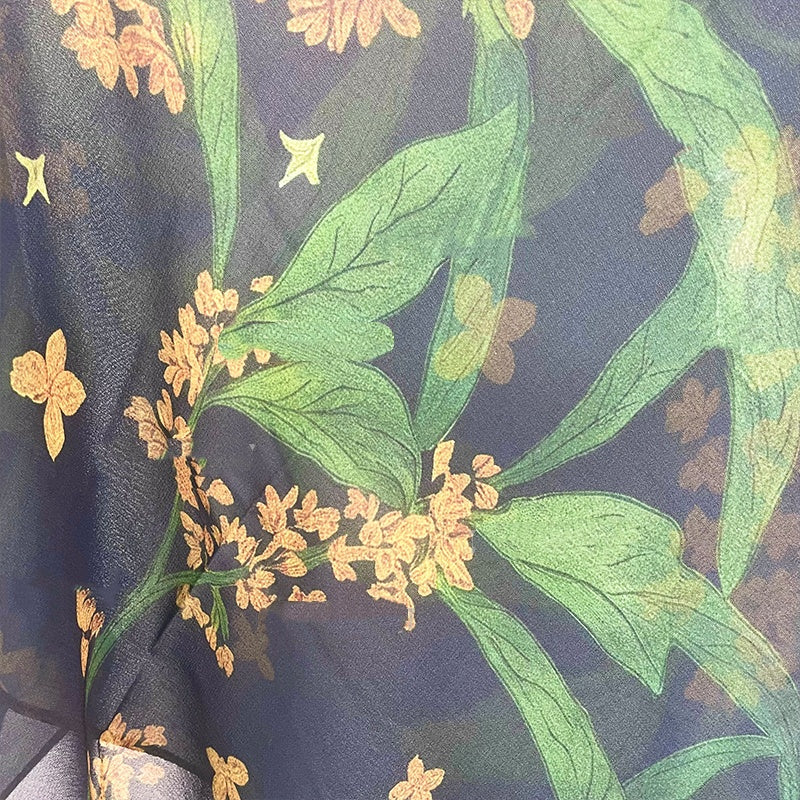 "Nocturne" Complexion-Brightening Scarf (70cm Square)