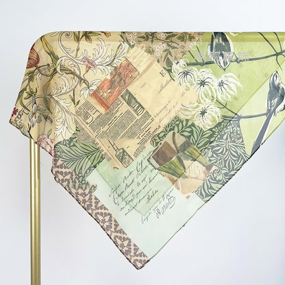 "Lush Greenery" Landscape-Print Scarf Gift (70cm)