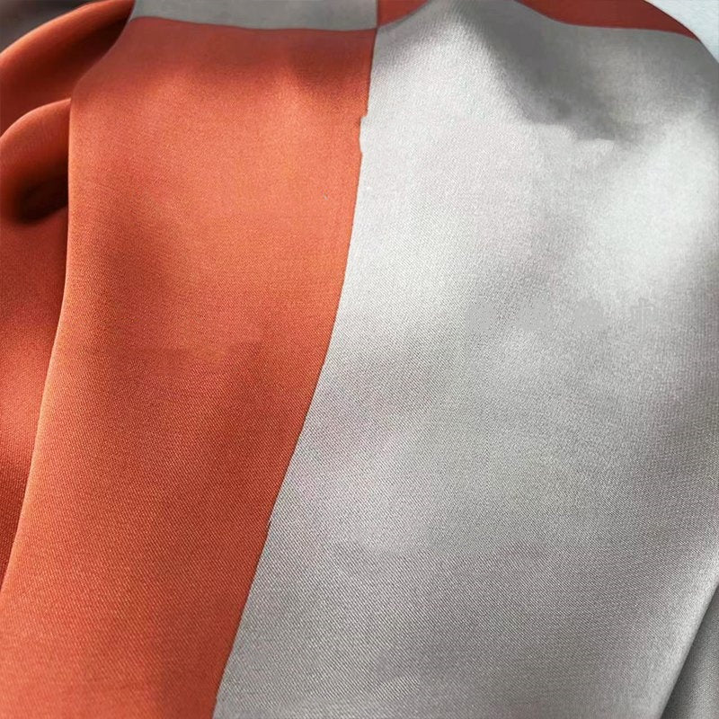 Luxury 90cm size flattering solid color large silk scarf