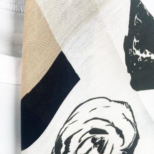 Hepburn Camellia Velvet Warm Scarf