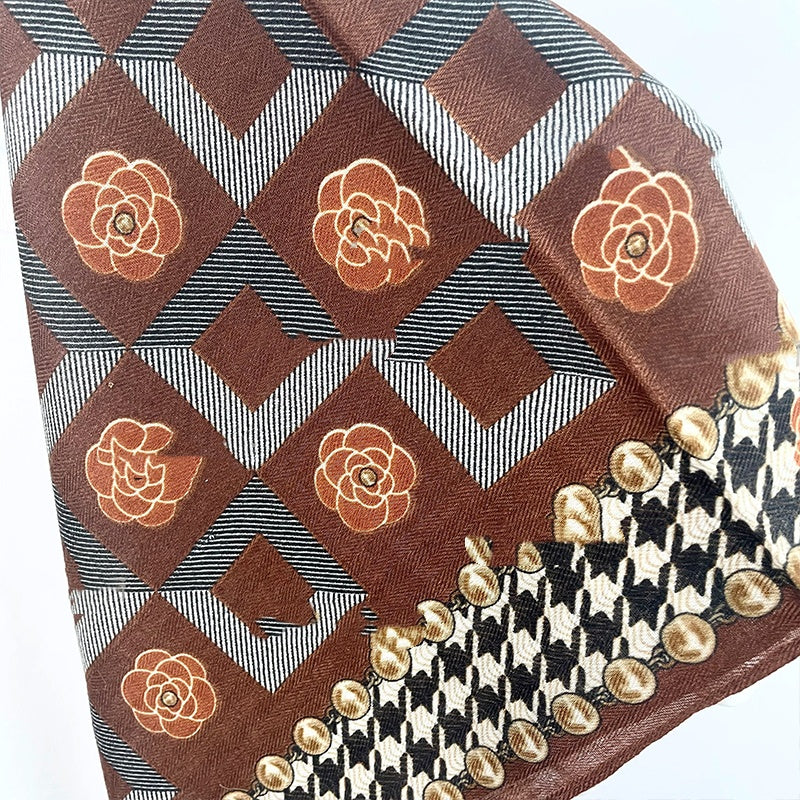 Thousand-petal Camellia Warm Scarf Gift Set