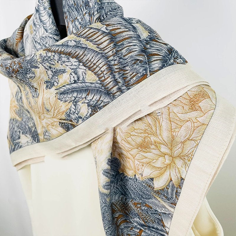 Rainforest Fubao artistic temperament whitening warm large scarf