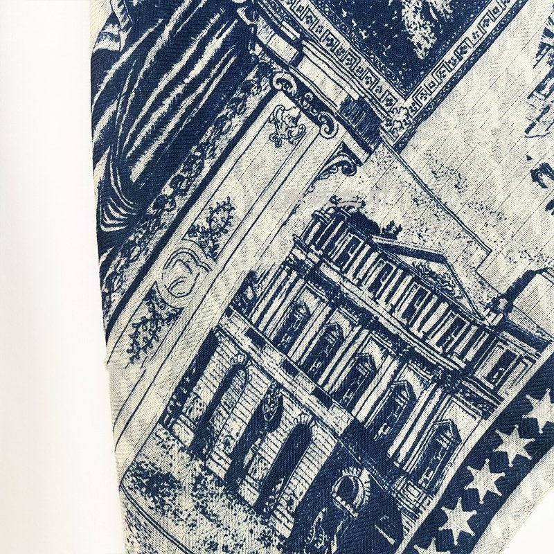 French manor vintage velvet warm scarf