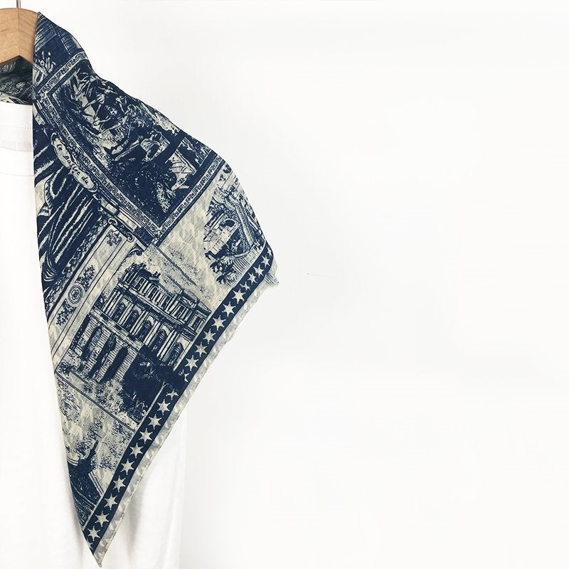 French manor vintage velvet warm scarf