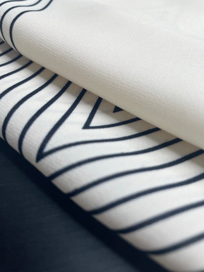 Striped diamond-shaped silk scarf, 55cm*130cm