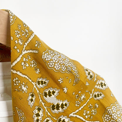 Rice Fragrance Yellow Retro All-Match Scarf