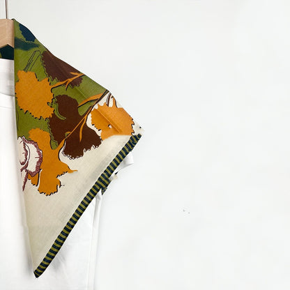 Watercolor and oil painting style all-match square scarf