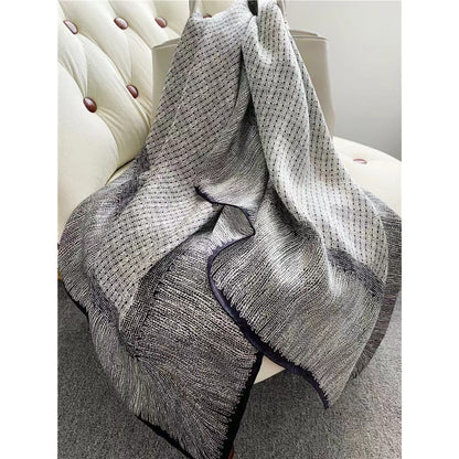 Small fragrant ash high-end versatile large square scarf