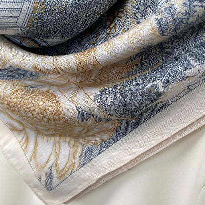 Rainforest Fubao artistic temperament whitening warm large scarf