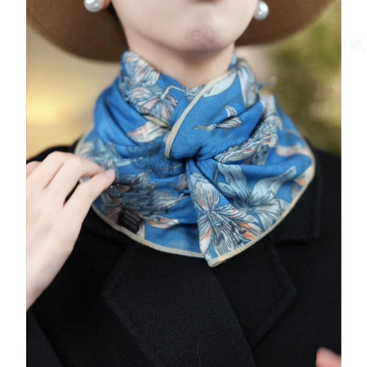 Blue Lily Artistic Fashion Warm Scarf